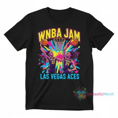 A’ja Wilson & Jewell Loyd Las Vegas Aces WNBA Jam Shirt - Durable & Stylish