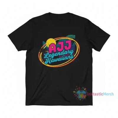 Ajj Band Legendary Hawaiians Brick Vertical S Black T-Shirt