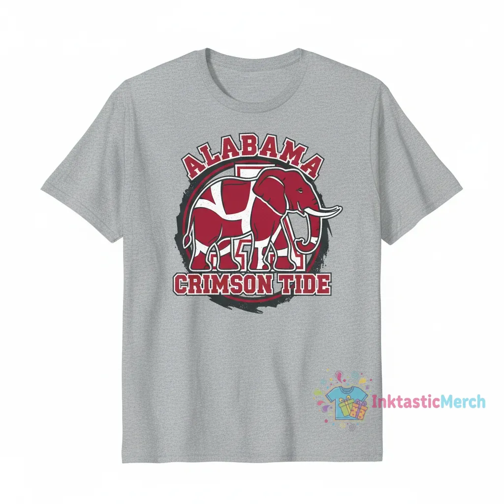 Alabama Crimson Tide Elephant Tee 1 Alabama Crimson Tide Elephant Tee