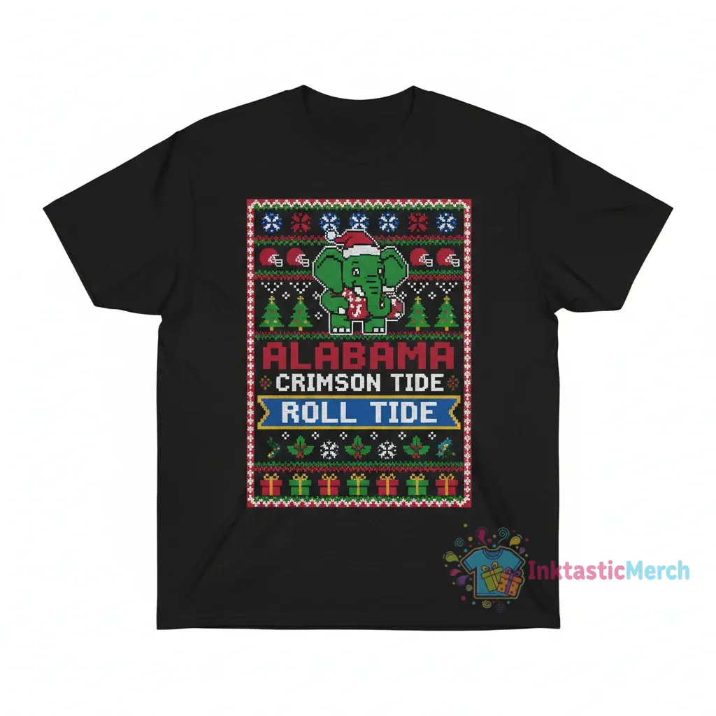 Alabama Crimson Tide Holiday Christmas Ugly Sweater 1 Alabama Crimson Tide Holiday Christmas Ugly Sweater