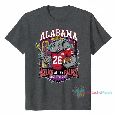Alabama Rose Bowl Malice At The Palace Elephant 2026 Mascot Shirt