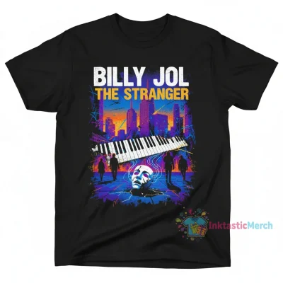 Album The Stranger Billy Joel Music Classic T-Shirt Men's Heavyweight T-shirt