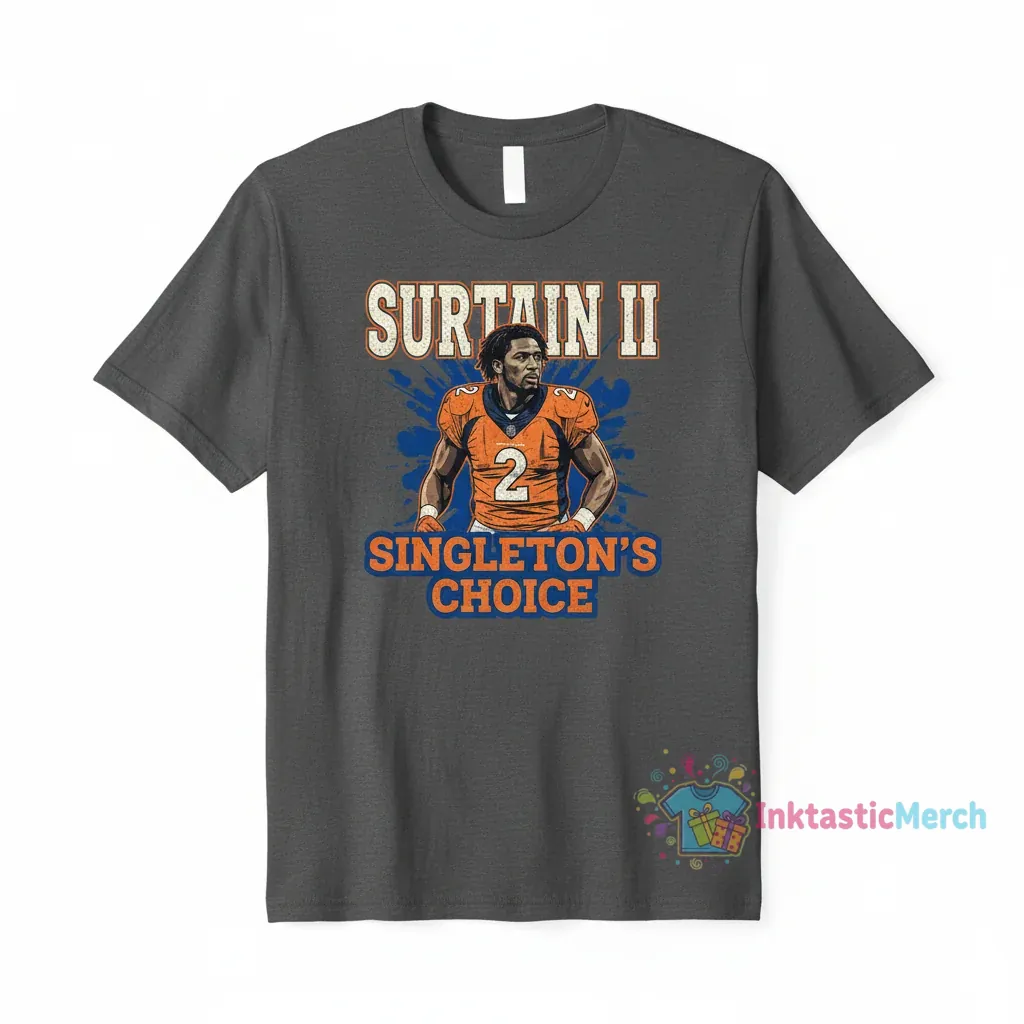 Alex Singleton Denver Broncos Patrick Surtain II T-Shirt 1 Alex Singleton Denver Broncos Patrick Surtain II T-Shirt