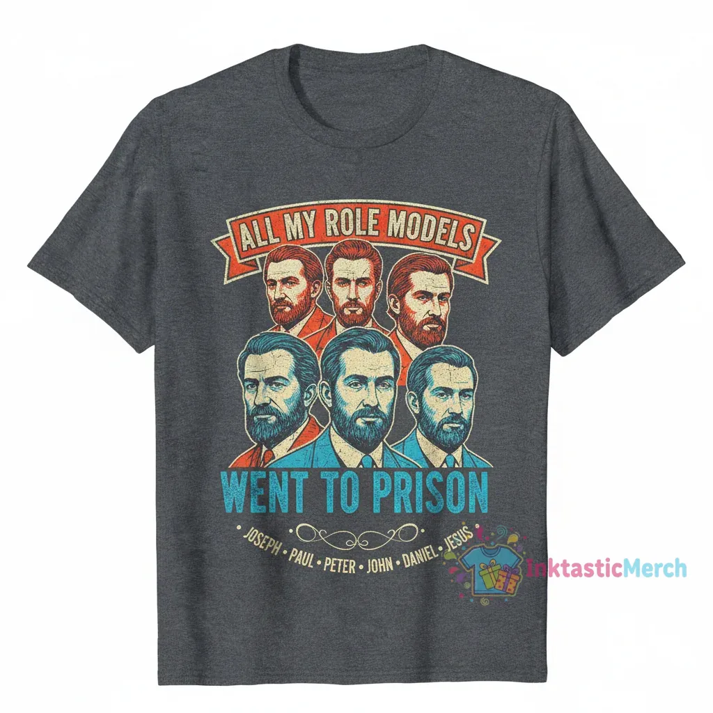 All My Role Models Went To Prison Joseph Paul Peter John Daniel Jesus T-Shirt 1 All My Role Models Went To Prison Joseph Paul Peter John Daniel Jesus T-Shirt
