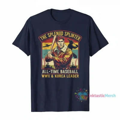 Ted Williams All-Time Baseball War Leaders WWII Korea T-Shirt