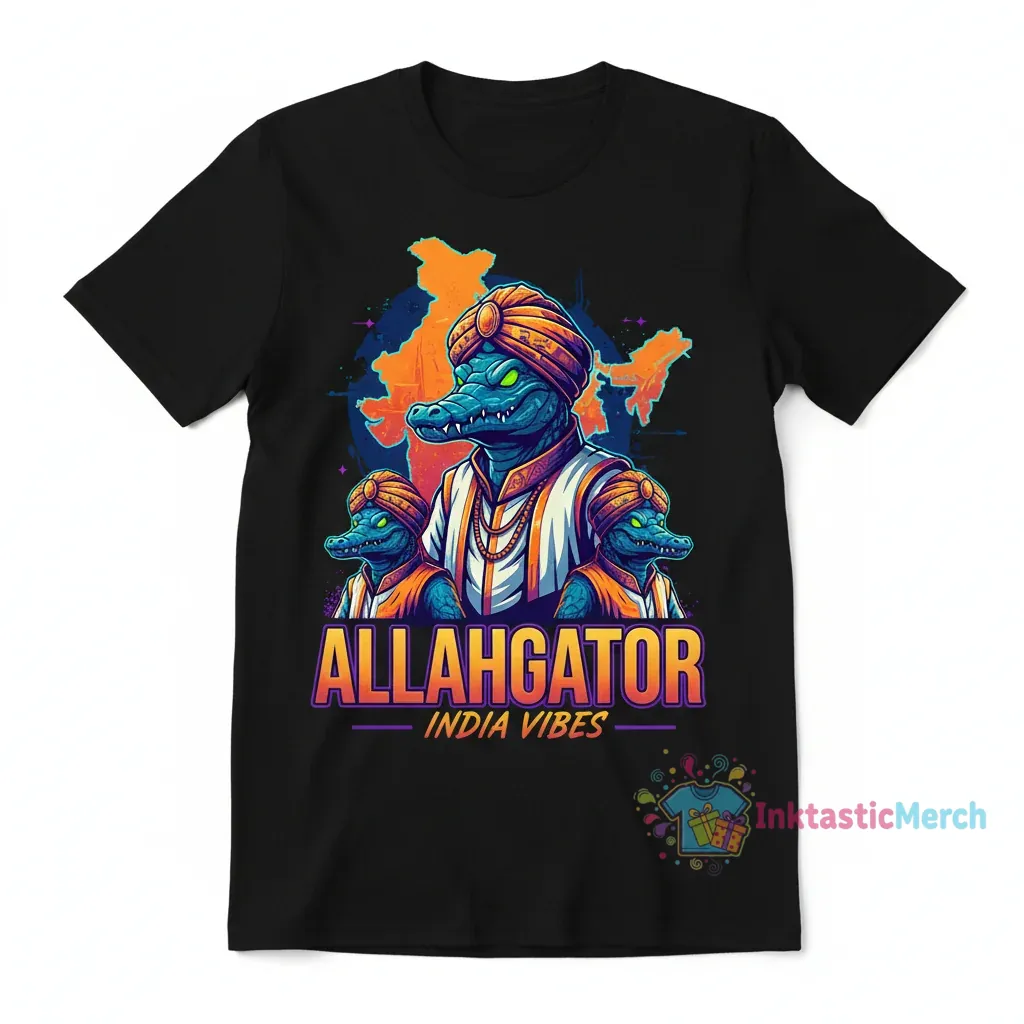 Allahgator India Graphic Tee 1 Allahgator India Graphic Tee