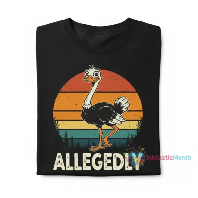 Letterkenny "Allegedly Funny Ostrich" Heavyweight Tee - Black
