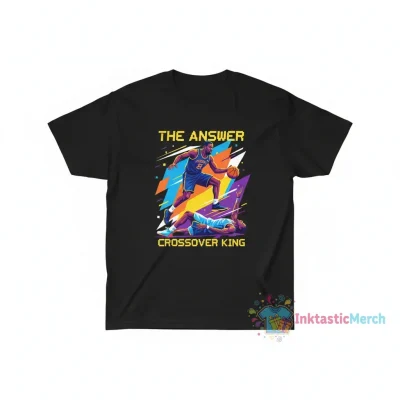 Allen Iverson T-ShirtAllen Iverson Step Over Tyronn Lue T-Shirt_by Rattraptees_ T-Shirts Men's Heavyweight T-shirt