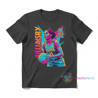 Allisha Gray Atlanta Dream 90s Airbrush Sketch Shirt