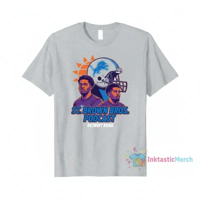 Amon-Ra St. Brown 'Brother Podcast' Detroit Lions Tee