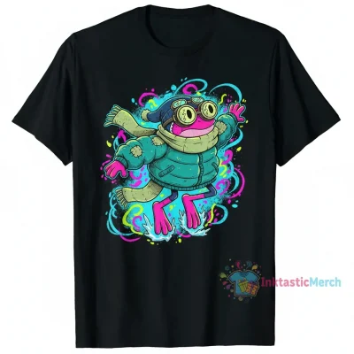 Amphibian Winter Sprig Men's Heavyweight T-Shirt - Black, Size S