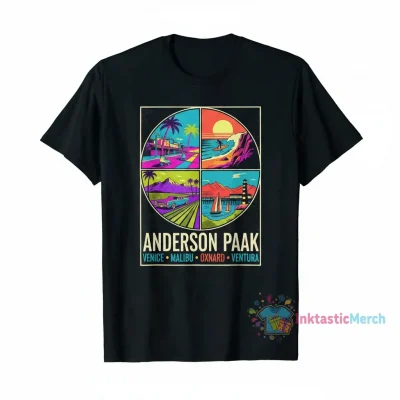 Anderson Paak "Venice", "Malibu", "Oxnard", "Ventura" Album Art T-Shirt - Graphic Tee