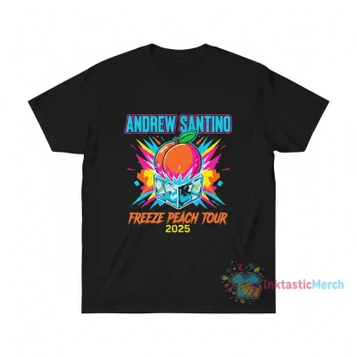 Andrew Santino Freeze Peach Tour 2025 Tee: Durable & Comfortable