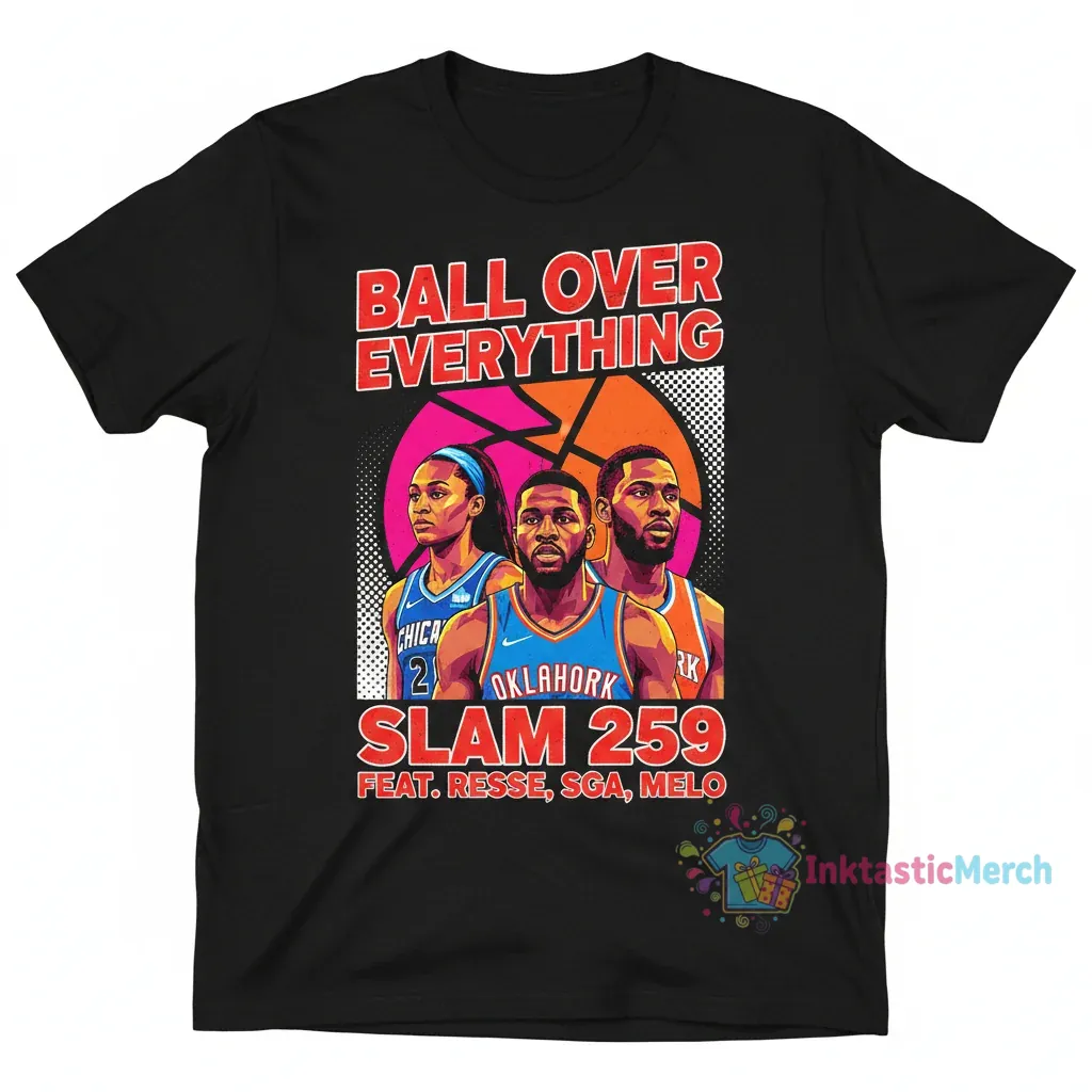 Angel Reese, Shai, Carmelo SLAM 259 "Ball Over Everything" Tee 1 Angel Reese, Shai, Carmelo SLAM 259 "Ball Over Everything" Tee