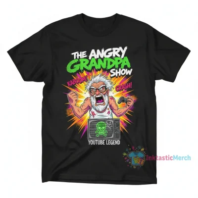 Angry Grandpa Show - YouTube Poster T-Shirt T-Shirts Men's Heavyweight T-shirt
