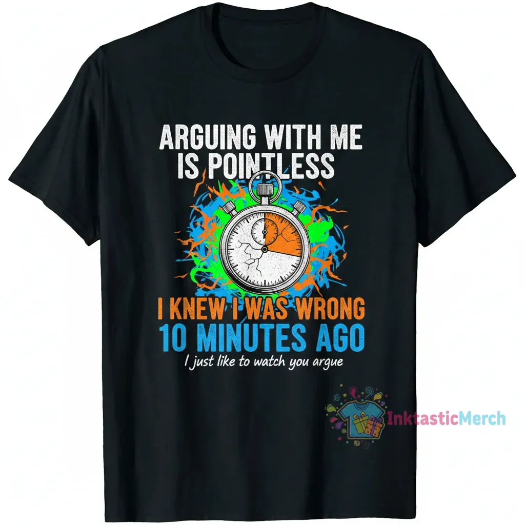 Arguing is Pointless Shirt - I Knew I Was Wrong Funny Tee 1 Arguing is Pointless Shirt - I Knew I Was Wrong Funny Tee
