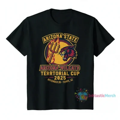 Arizona State Sun Devils vs Arizona Wildcats 2025 Territorial Cup T-Shirt - Official Rivalry Apparel