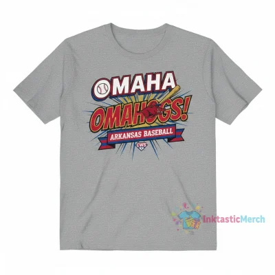 Arkansas Razorbacks Baseball Omaha Omahogs T-Shirt