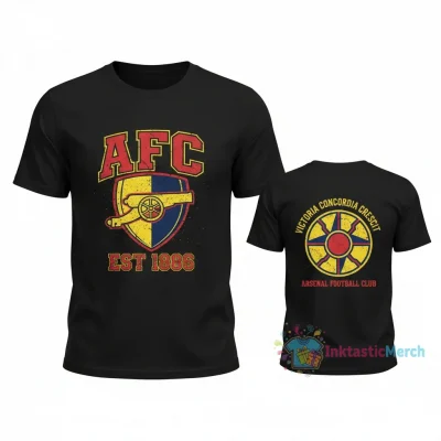 Arsenal FC Est 1886 Victoria Concordia Crescit Two-Sided Shirt