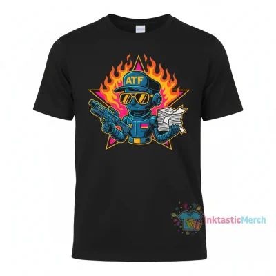 ATF Men's Heavyweight T-Shirt - Black | S Size