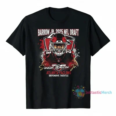 Atlanta Falcons Simeon Barrow Jr. 2025 NFL Draft Signature T-Shirt - Premium Fan Gear