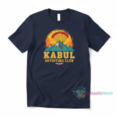 Kabul Skydiving Club T-Shirt - Awesome Design