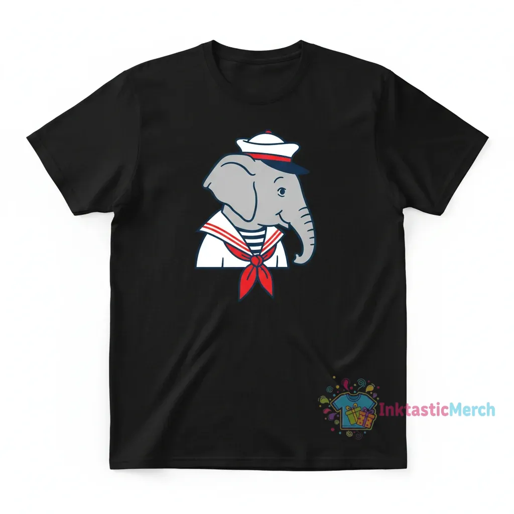 Babar the elephant sailor T-Shirts Men's Heavyweight T-shirt 1 Babar the elephant sailor T-Shirts Men's Heavyweight T-shirt