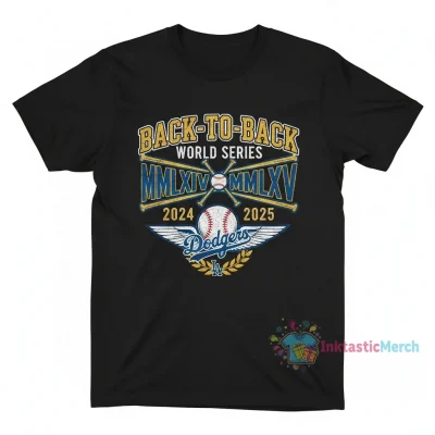 LA Dodgers 'Back-to-Back Champs' 2024-2025 Tee