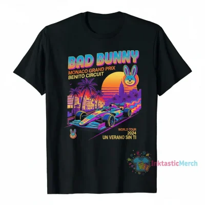 Bad Bunny Monaco Classic Tee - Vintage Black