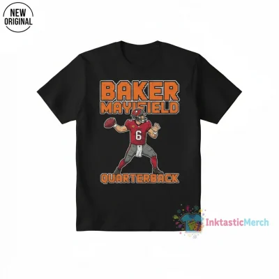 Baker Mayfield Tampa Bay Buccaneers Retro Quarterback T-Shirt | Durable & Stylish
