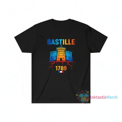 Bastille Men's Heavyweight T-Shirt - Black, Size S