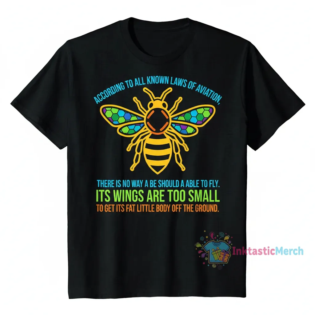 Bee Movie Script Tee: Heavyweight Black Comfort 1 Bee Movie Script Tee: Heavyweight Black Comfort