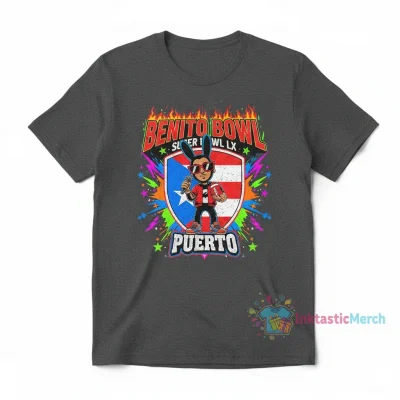 Benito Bowl Super Bowl LX Bad Bunny Puerto Logo Tee