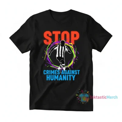 Besiktas Player 'Stop Crimes Against Humanity' Shirt
