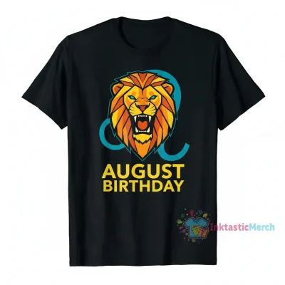Birthday August T-Shirts Men's Heavyweight T-shirt