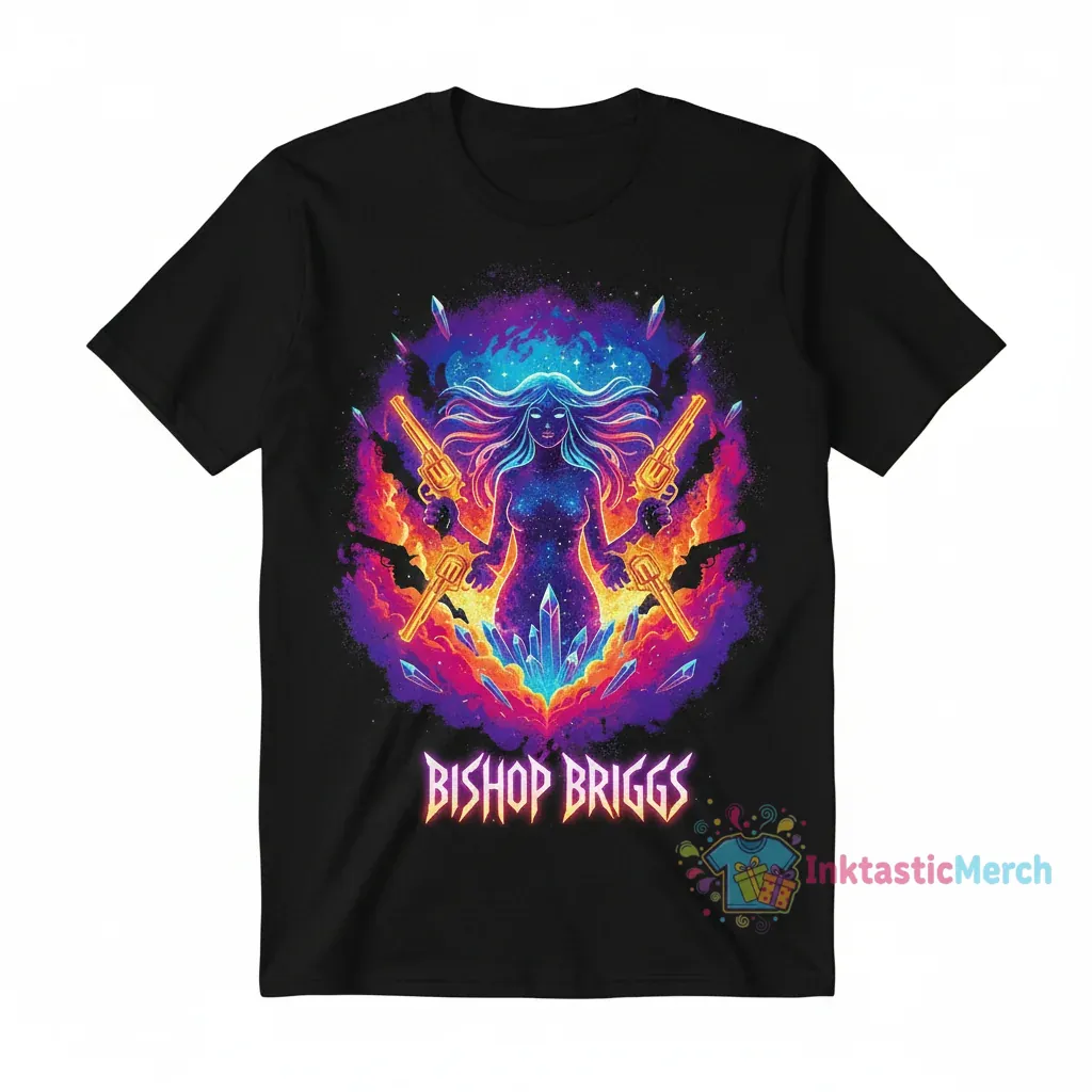 Bishop Briggs Guns Graphic T-Shirt 1 Bishop Briggs Guns Graphic T-Shirt