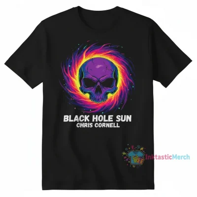 Black Hole Sun Skull - Chris Cornell - T-Shirt Men's Classic T-shirt