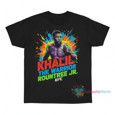 Black Khalil Rountree Jr UFC Fighter Graphic Vintage Shirt