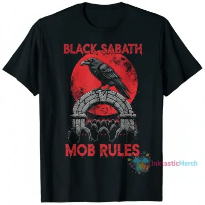 Black Sabbath Mob Rules Tour T-Shirt - Men's Heavyweight Cotton