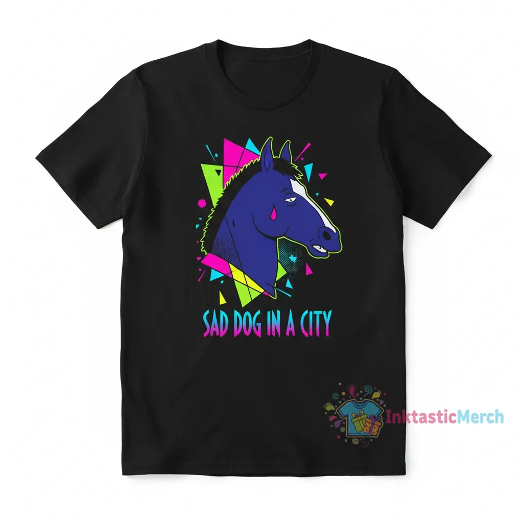 Bojack Horseman Bojack Men's Heavyweight T-Shirt - Black, Size S 1 Bojack Horseman Bojack Men's Heavyweight T-Shirt - Black, Size S