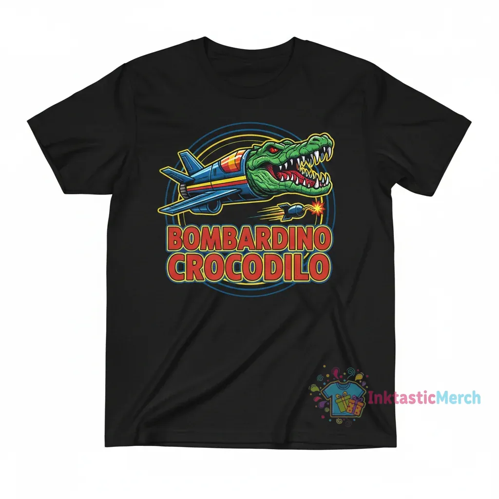Bombardino Crocodilo Jet Shirt 1 Bombardino Crocodilo Jet Shirt