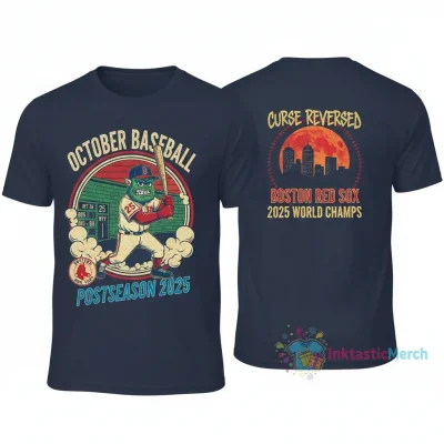 Boston Red Sox Postseason Mascot "October Baseball" 2025 2-Sided Shirt