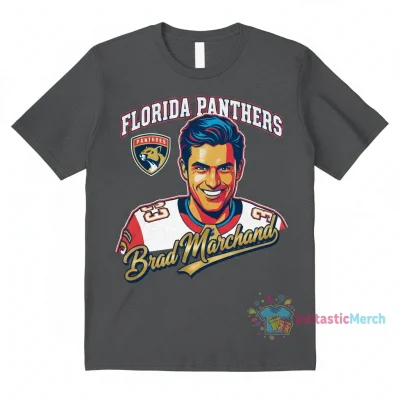 Brad Marchand Florida Panthers NHL Player Signature T-Shirt