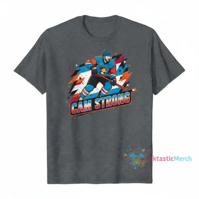 Brandon Montour Wearing Cam Strong T-Shirt