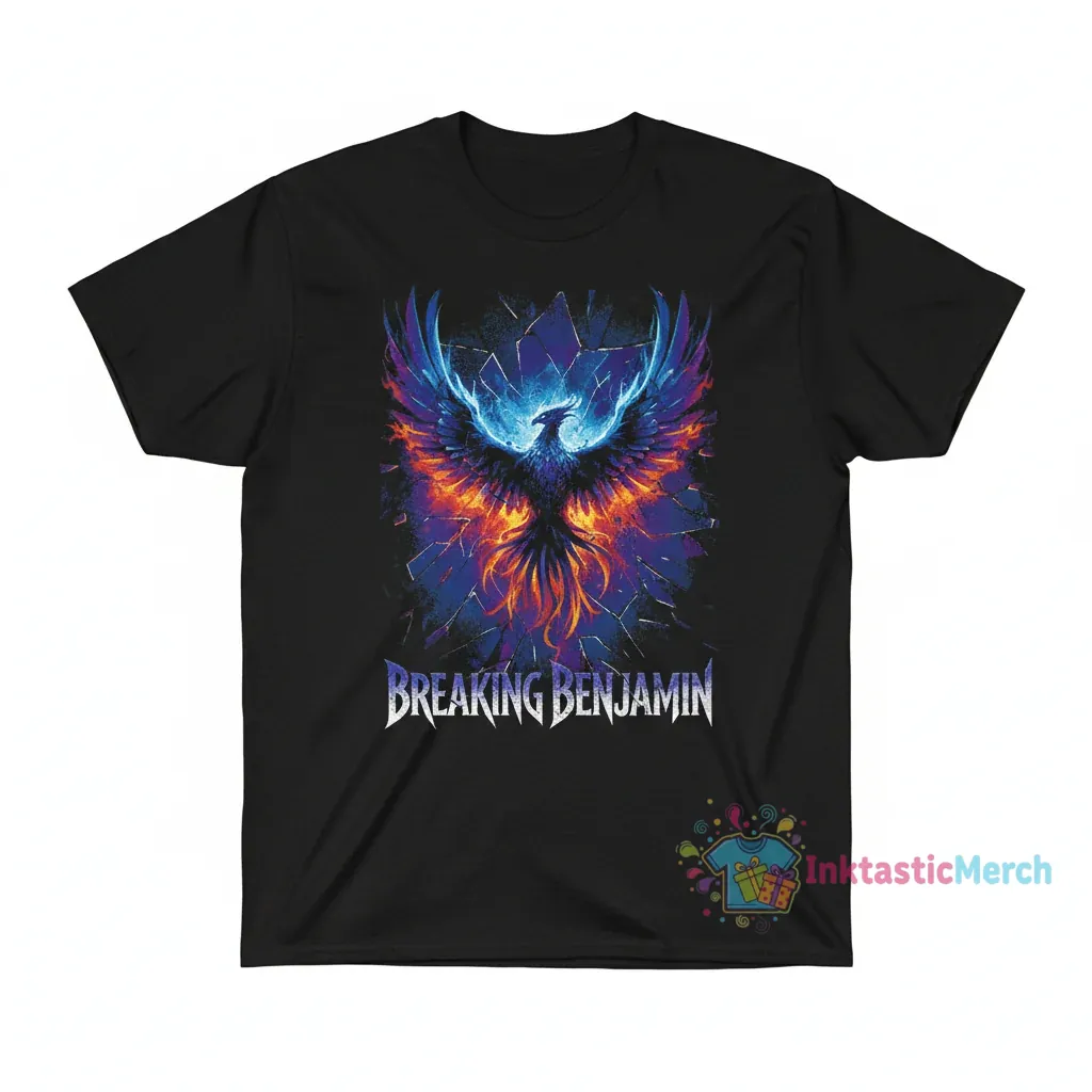 Breaking Benjamin Heavyweight Tee - Black S 1 Breaking Benjamin Heavyweight Tee - Black S