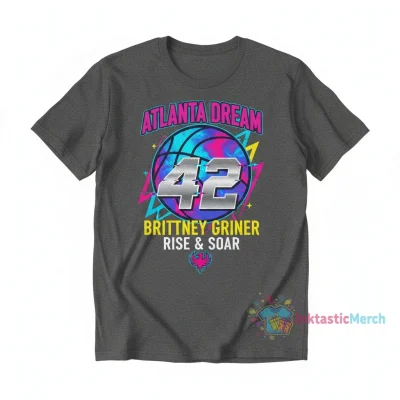 Brittney Griner #42 Atlanta Dream Name & Number Fan T-Shirt | Premium Quality Apparel