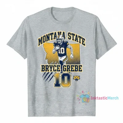 Bryce Grebe #10 Montana State Bobcats Tee
