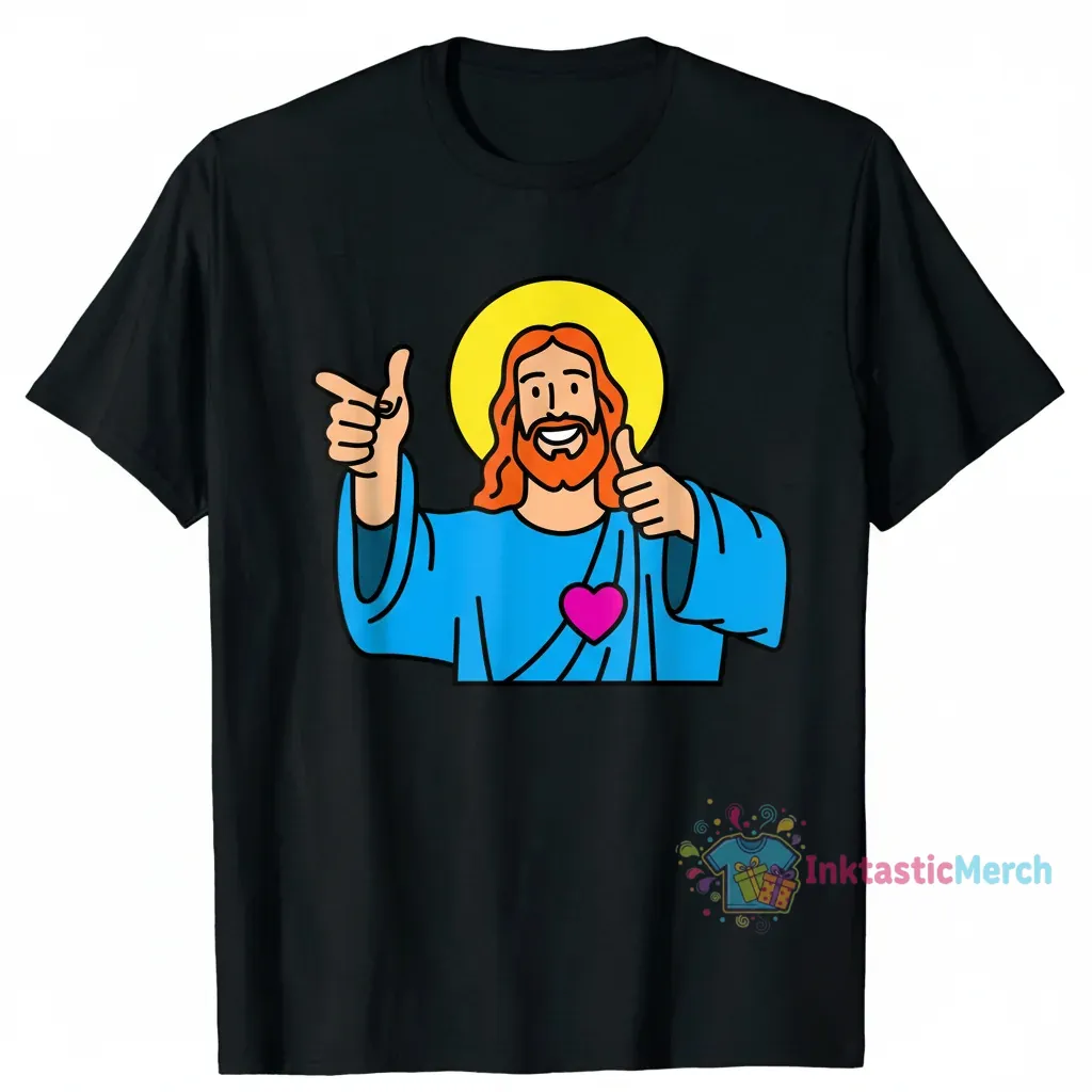 Buddy Christ T-Shirt: Men's Heavyweight, Size S, Black - Sold Out 1 Buddy Christ T-Shirt: Men's Heavyweight, Size S, Black - Sold Out