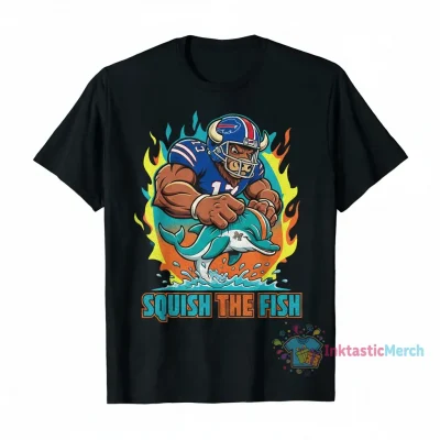 Buffalo Bills Squish the Fish Dolphins Tee