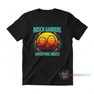 Busch Gardens Men's Heavyweight T-Shirt - Black, Size S